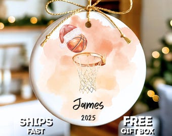 Personalized Basketball Ornament Basketball Christmas Ornament Basketball Player Ornament Basketball Girl Ornament Gift For Basketballer
