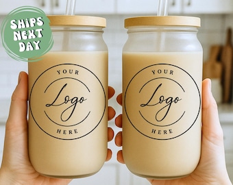 Custom Logo Cups Glass Logo Coffee Mugs Bulk Corporate Gifts With Logo Glass Tumbler With Logo Corporate Logo Gift Tumbler Logo Coffee Cup