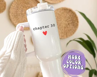 Custom 30th Birthday Tumbler Gift For 30th Birthday Gift For Her 30th Birthday Cup Personalized 30th Birthday Best Friend Gift Chapter 30
