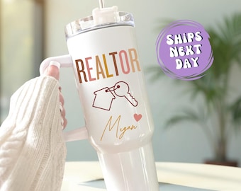 Personalized Realtor Tumbler Gift For Real Estate Agent Tumbler Realtor Gifts Realtor Closing Gifts Personalized Real Estate Agent Gift Cup