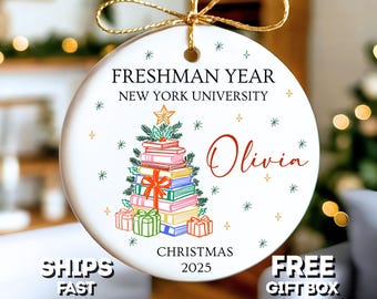 Freshman Year Christmas Ornament For Student Ornament Personalized Freshman  Ornament Gift For Freshman College Christmas Ornament Keepsake