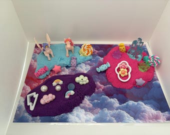 Unicorn Sensory Bin Kit, Toddler Montessori Toy, Calming Sensory Box, Fine Motor Skills Activity, Kids Birthday Gift, Screen-Free Play