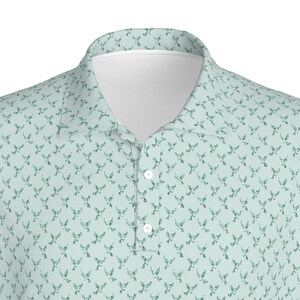 Polo con estampado del ave estatal de Texas, el sinsonte / De la colección de Texas / Perfecto para golf, tenis o uso casual.