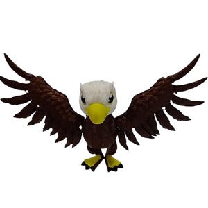 3D Printed Articulating Eagle Figurine: ToonzFactory Design