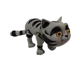 Cat 3D Printed Articulating Figurine