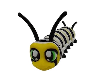 Monarch Caterpillar 3D Printed Articulating Figurine