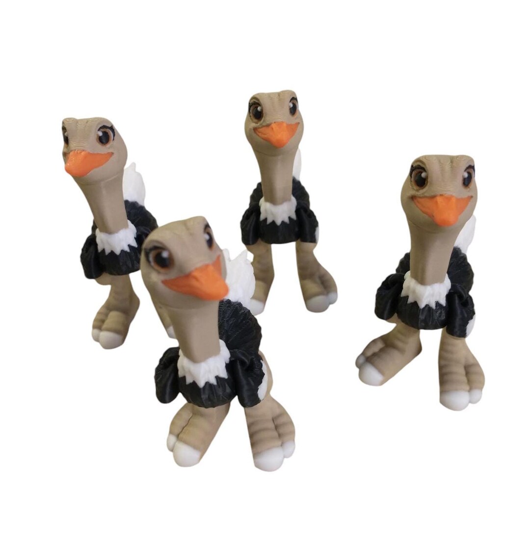 1/6 Resin Ostrich Figure with Platform & Saddle