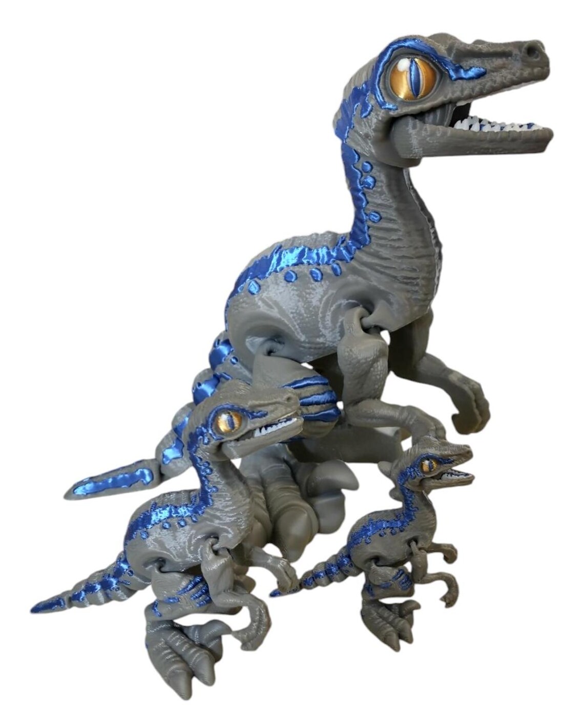 Raptor 3D Printed Articulating Figurine - Etsy