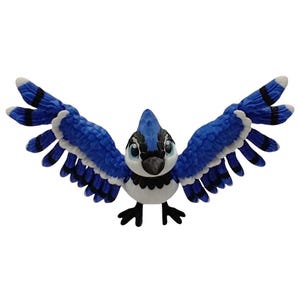 Blue Jay Bird 3D Printed Articulating Figurine