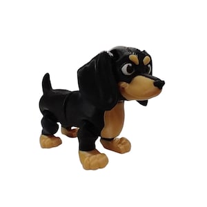 Dachshund 3D Printed Articulating Figurine