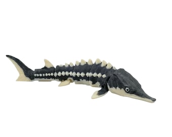 Sturgeon Fish 3D Printed Articulating Figurine