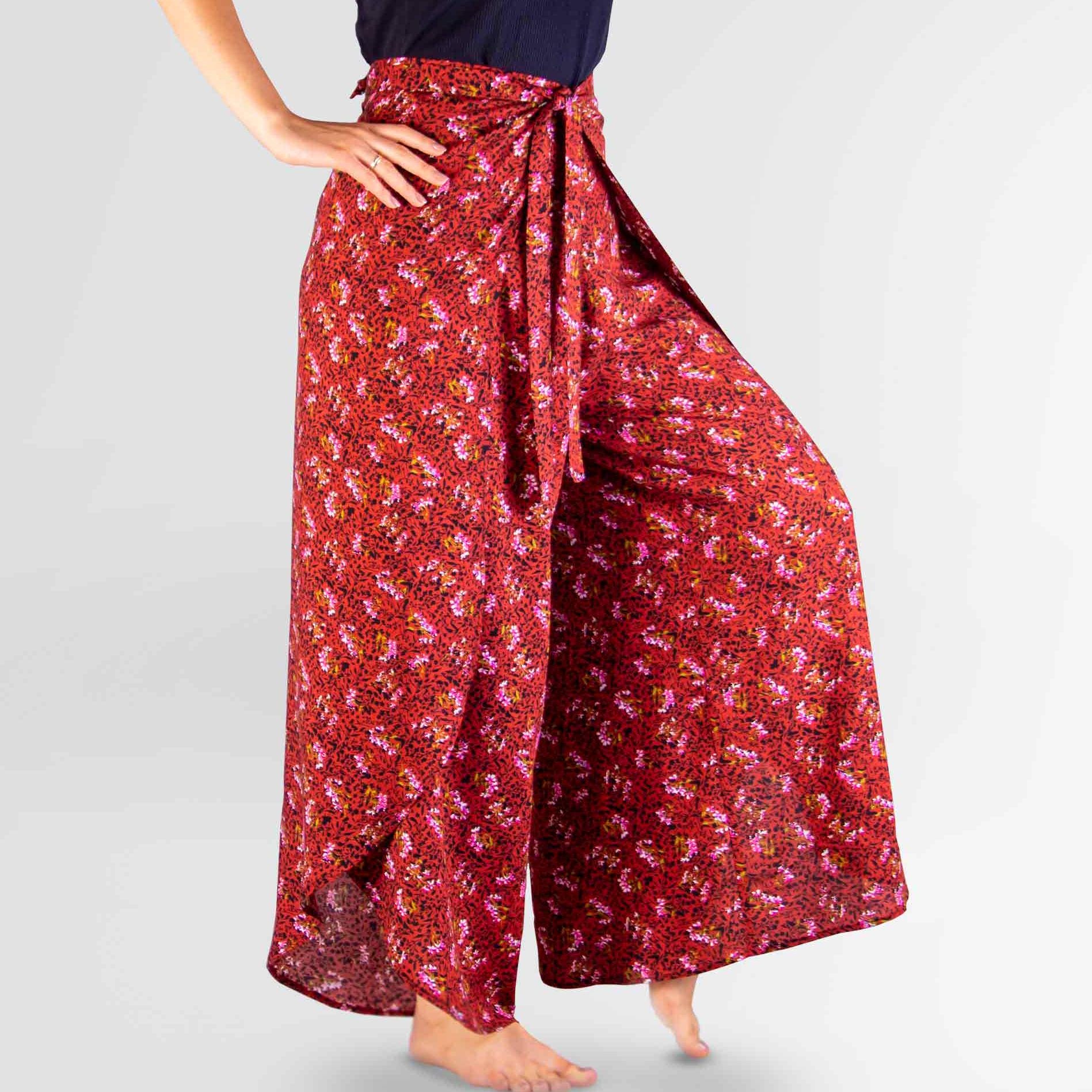 Wrap Skirt Pants - Etsy