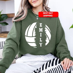 Custom Name Volleyball Shirt, Volleyball Hoodie For Player, Volleyball Team T-Shirt, Personalized Volleyball Sweatshirt, Sports Lover Gifts