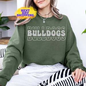 Bulldogs Sweatshirt, Bulldogs Shirt for Women & Men, Bulldogs Fan Hoodie, Bulldogs Lover Gift, Mascot Graphic Sweatshirt, Bulldogs Team Tee