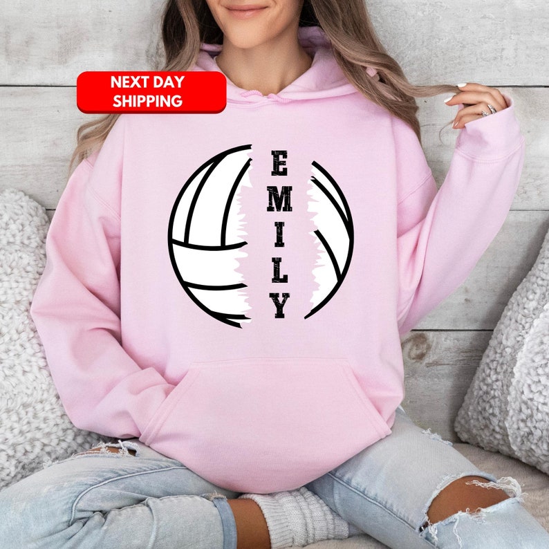 Custom Name Volleyball Shirt, Volleyball Hoodie For Player, Volleyball Team T-Shirt, Personalized Volleyball Sweatshirt, Sports Lover Gifts