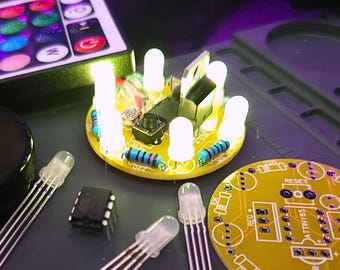 DIY Remote Control RGB LED Tea Light Kit – Soldering Electronics Project