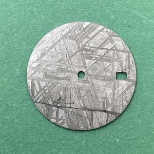 Meteorite Watch Dial  29mm x 0.6mm Muonionalusta Natural diamont