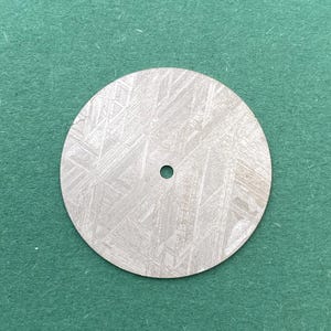 Meteorite Watch Dial   28,5mm x 0.6mm Muonionalusta Silver diamont