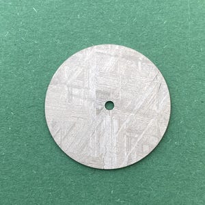 Meteorite Watch Dial   28,5mm x 0.6mm Muonionalusta Silver diamont