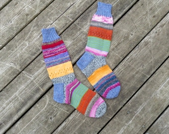 Hand Knit Socks Sunny Shores