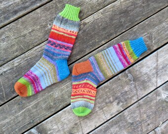 Hand Knit Socks Fall Party