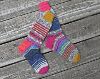 Hand Knit Socks Ocean Life