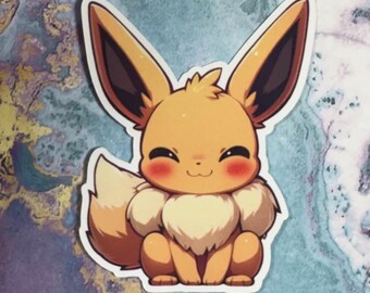 Impish Cute Anime Inspired Chibi 2.5 Inches Vinyl Sticker