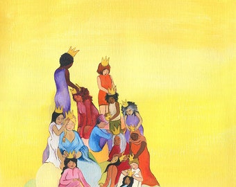 Queens & Celebrating Womanhood original wall art