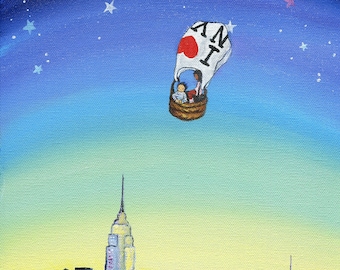 Happy Art Print for Kids rooms and NYC lovers