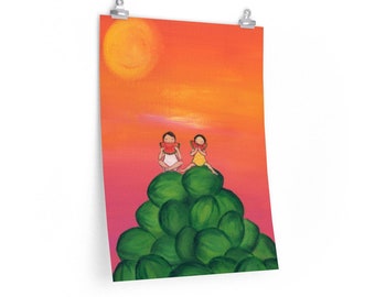 Art Poster of Watermelons