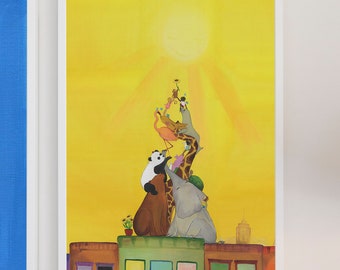 Art Poster for Kid's room, Ode to the Sun