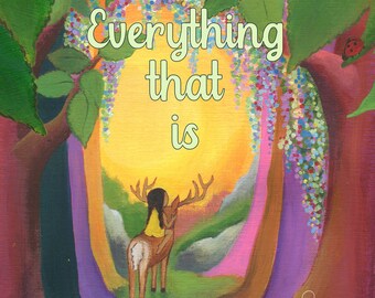 Todo lo que es, libros conscientes para niños, niños de meditación, libros para niños yoga, niños espirituales, bosque mágico