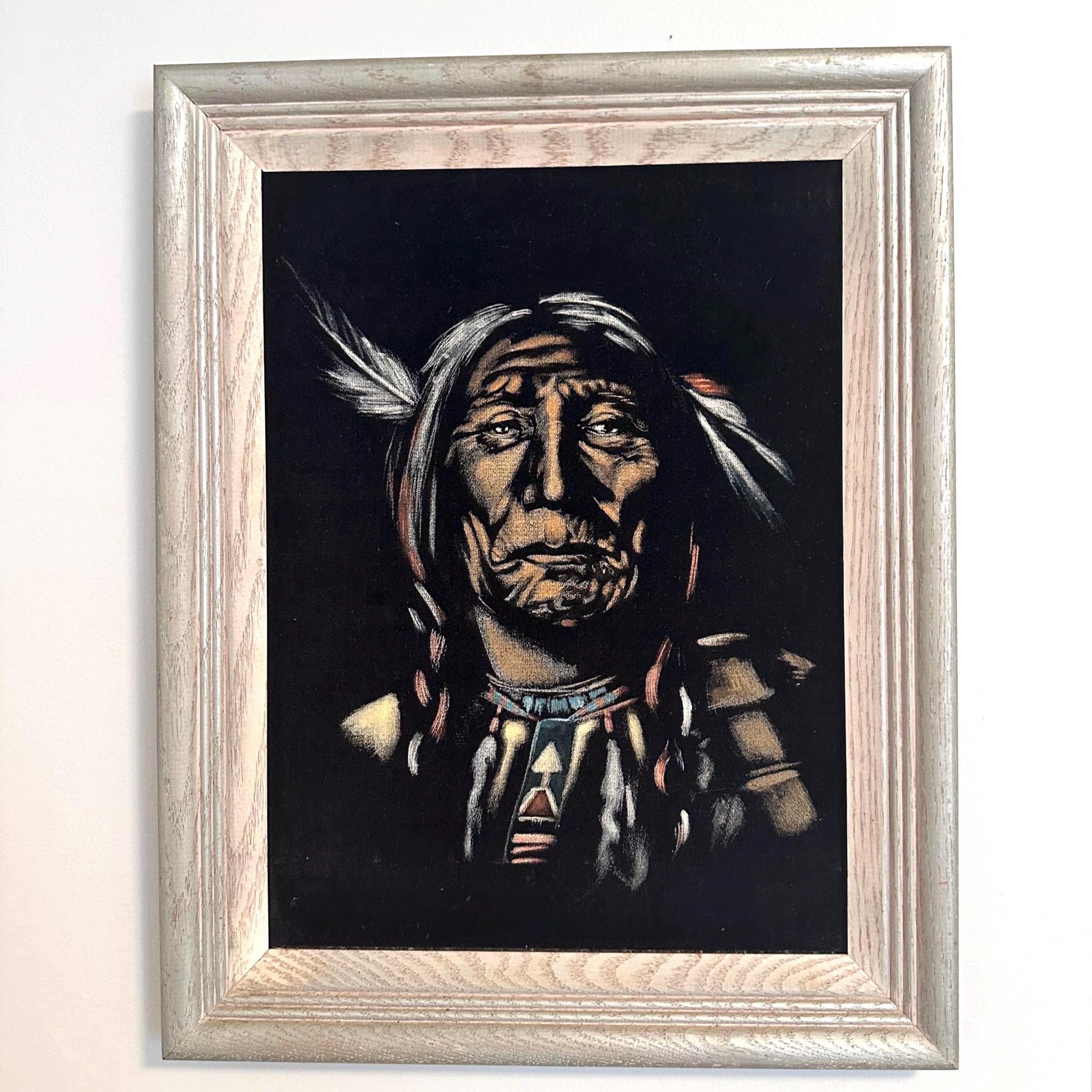 Native America Velvet Painting - Etsy