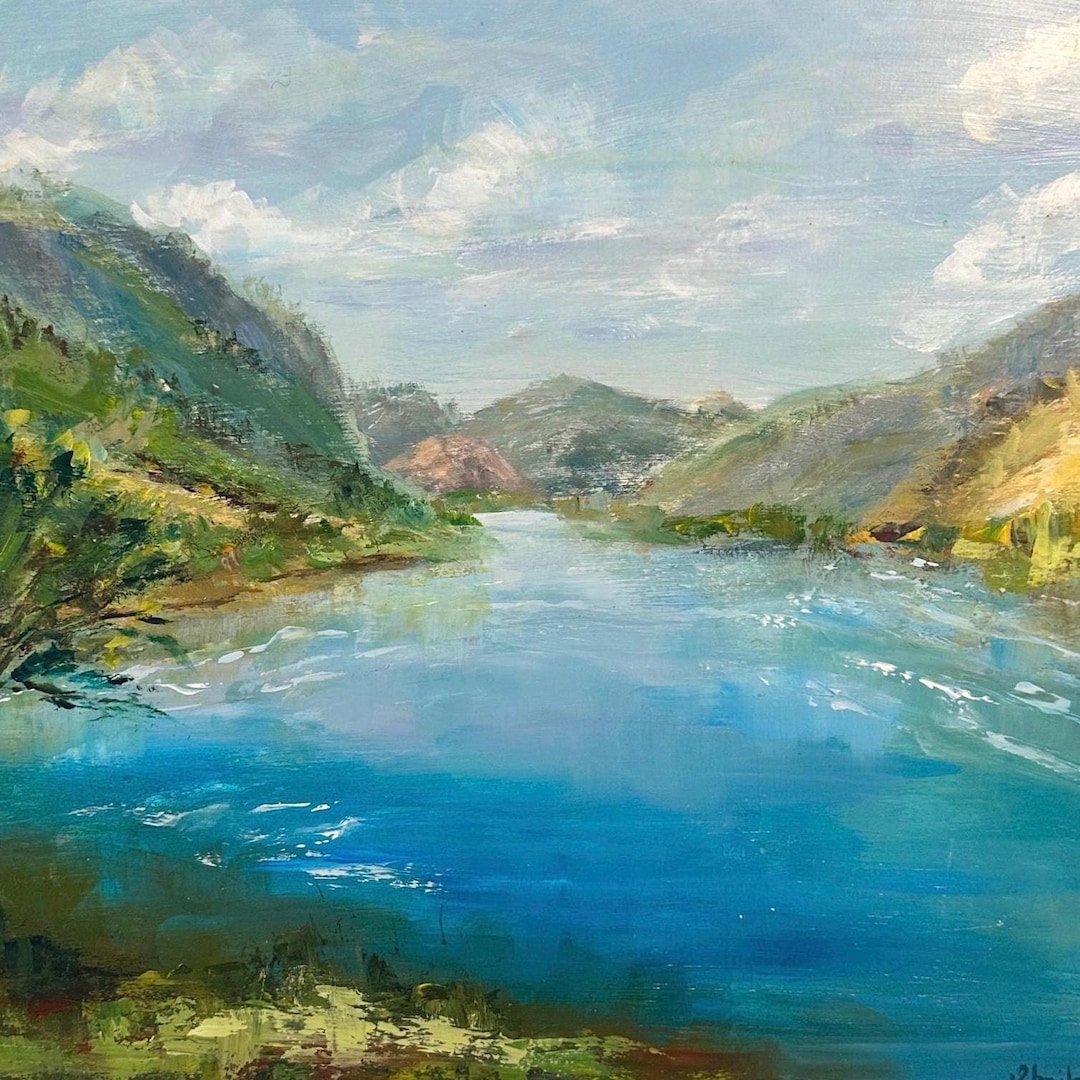 Lake View (油絵)     YUKI 絵 ホビー・楽器・アート Lake View (油絵) YUKI