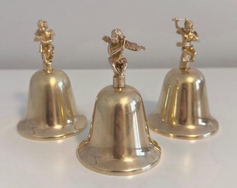 Title: Reuge Musical Bell Gold Tone Swiss Movement Anniversary