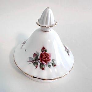 Royal Albert Centennial Rose Coffee Pot Lid Replacement, Vintage Floral Bone China England