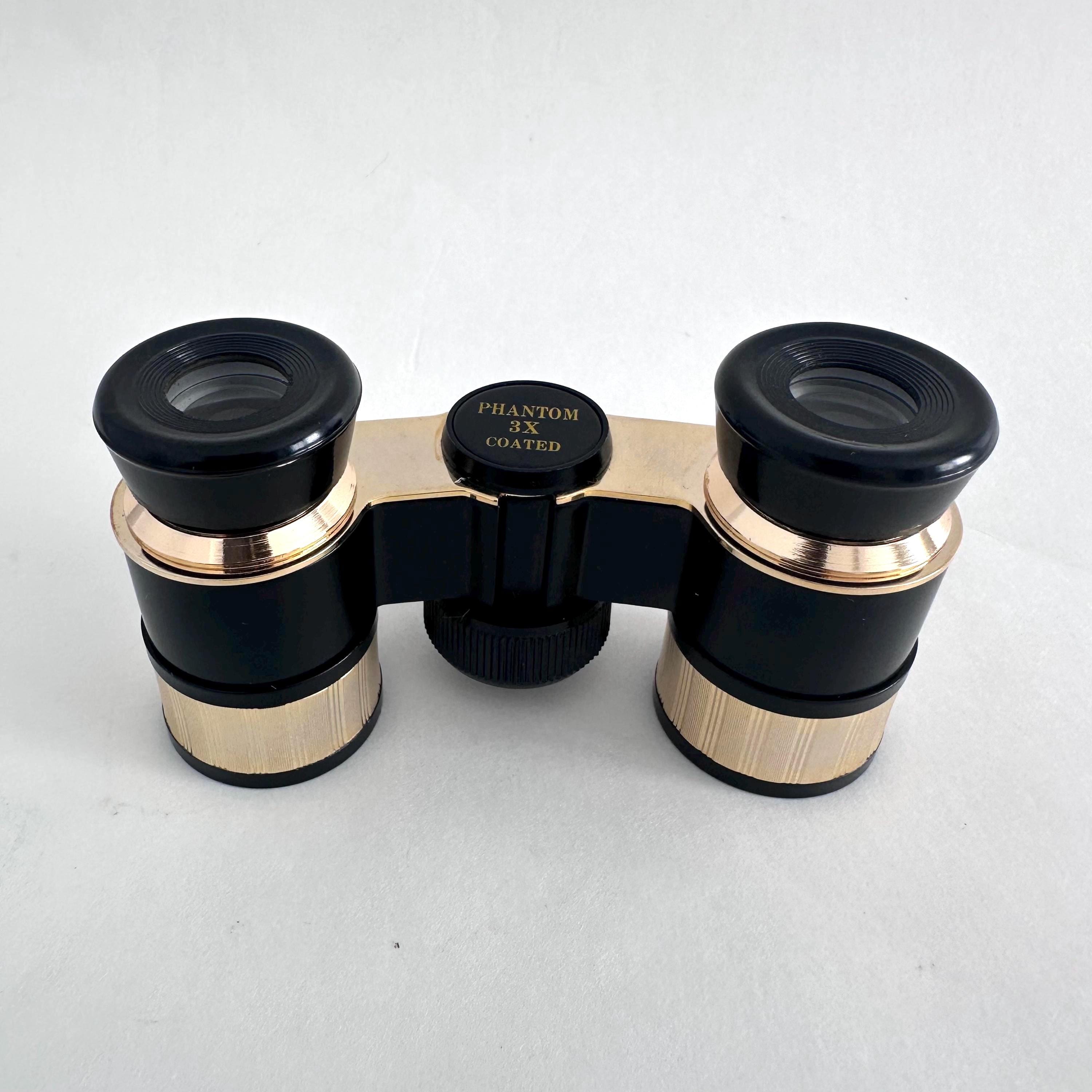 Vintage Phantom 3X Opera Glasses, Coated Lenses Compact Binoculars
