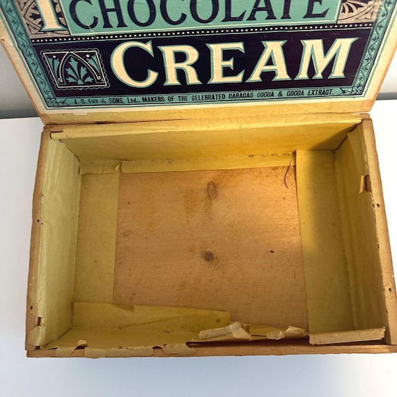 Antique FRY'S Chocolate Cream Advertising Pine Box - Etsy