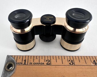 Vintage Phantom 3X Opera Glasses, Coated Lenses Compact Binoculars