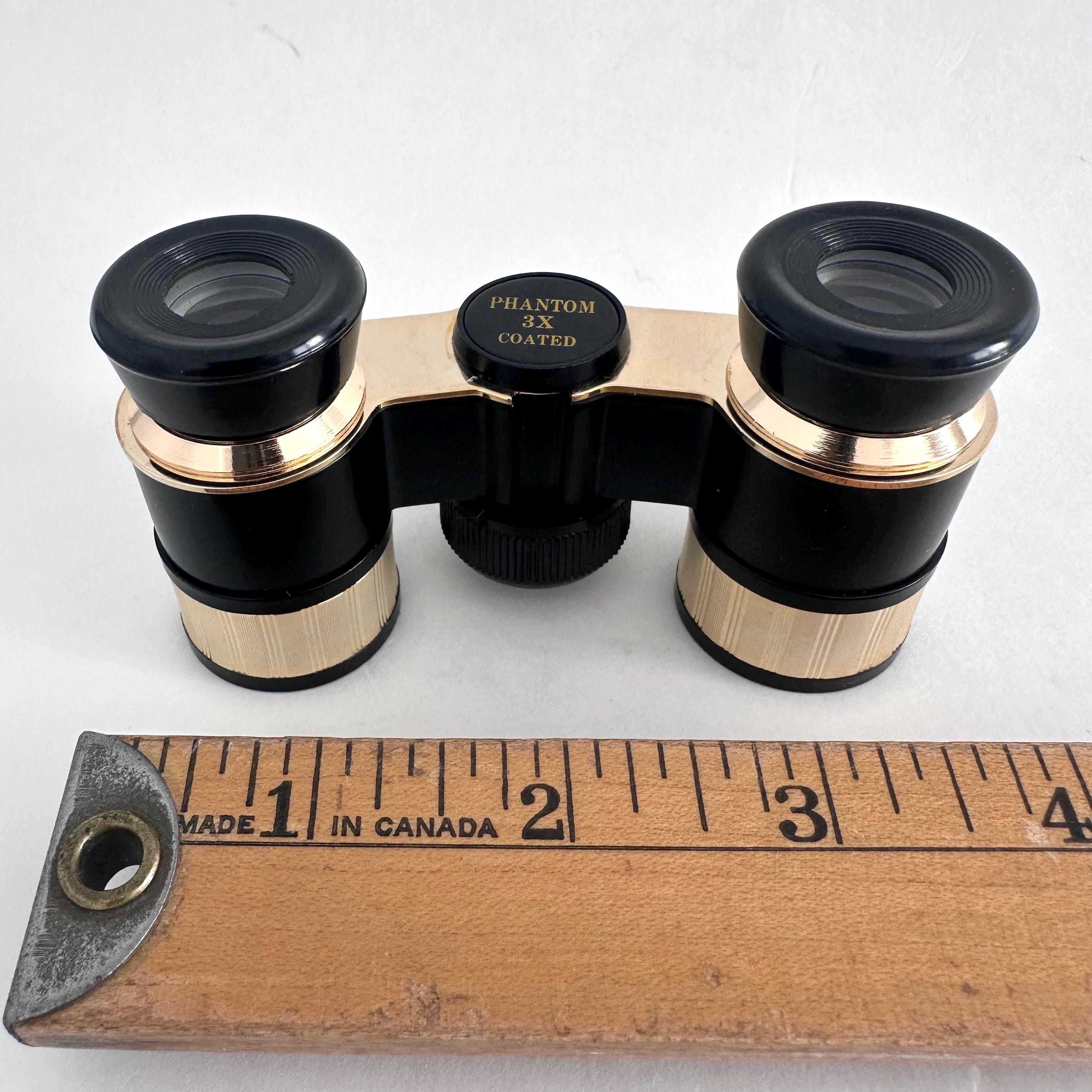 Vintage Phantom 3X Opera Glasses, Coated Lenses Compact Binoculars