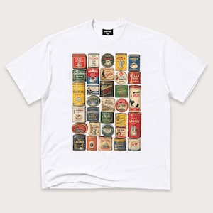 Vintage Coffee Tin T-Shirt: Retro Espresso Graphic Tee, Cafe Barista Shirt, Java Lover Gift