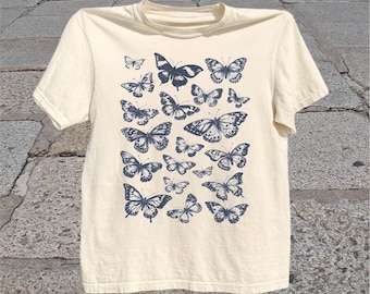Butterfly T-Shirt: Vintage Cottagecore Insect Graphic Tee