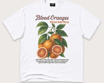 Blood Orange T-Shirt: Botanical Citrus Graphic Tee