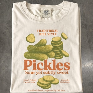 Retro Pickle Produce Label T-Shirt
