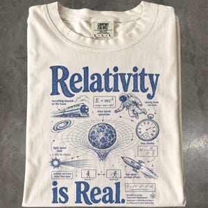 Theory of Relativity T-Shirt: Vintage Physics Graphic Tee, Einstein Spacetime Shirt, Teacher Gift