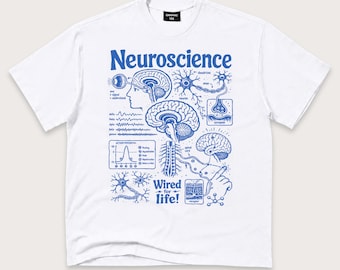 Neuroscience Shirt, Brain Anatomy Tee for Neurologists, Students and Science Teachers