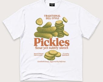 Retro Pickle Produce Label T-Shirt