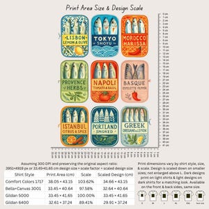 Sardine T-Shirt: Retro Tinned Fish Graphic Tee, Mediterranean Foodie Shirt, Chef Gift image 15