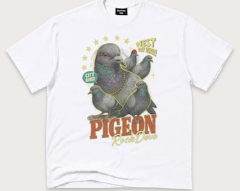 Funny Pigeon T-Shirt: Retro Rock Dove Bird Lover Graphic Tee