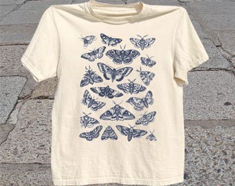 Moth T-Shirt: Vintage Entomology Insect Graphic Tee